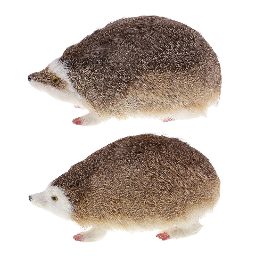 Simulation Hedgehog Model Ornament Home Garden Lawn Statues Decoration Gray