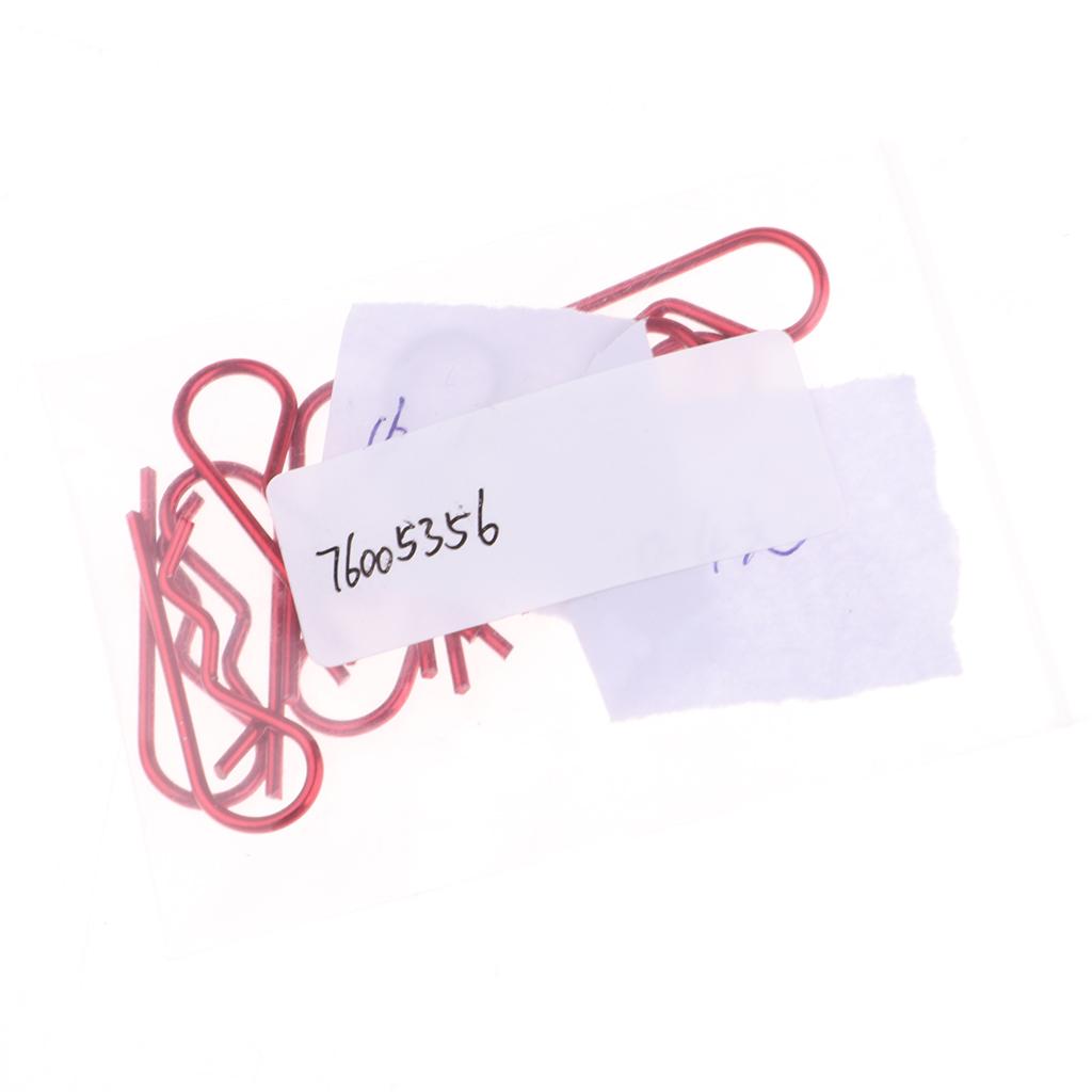 20 Pieces Stainless Steel Body Clips R Pin Shell for 1/10 1/8 1/5 RC Car