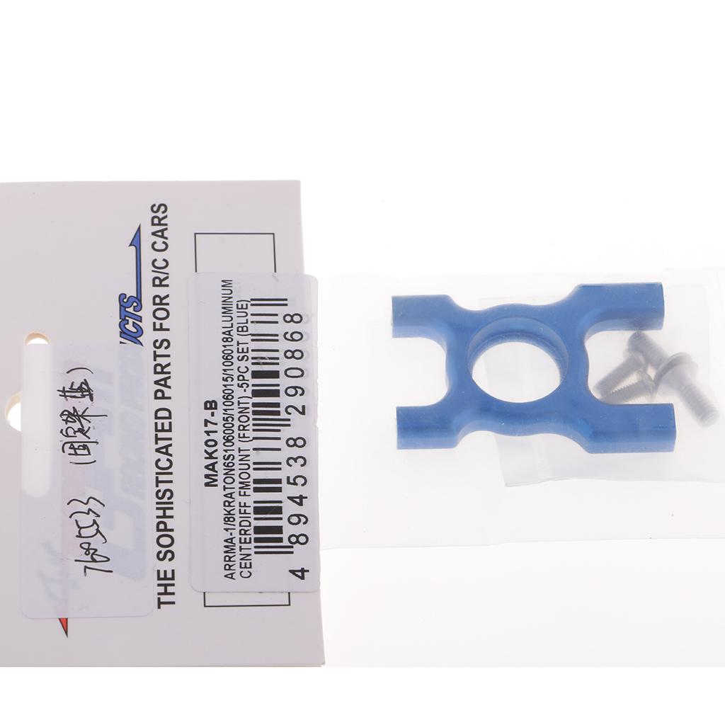 Alloy Center Diff Mount Front MAK017 for 1/8 ARRMA KRATON 6S RC Car Blue