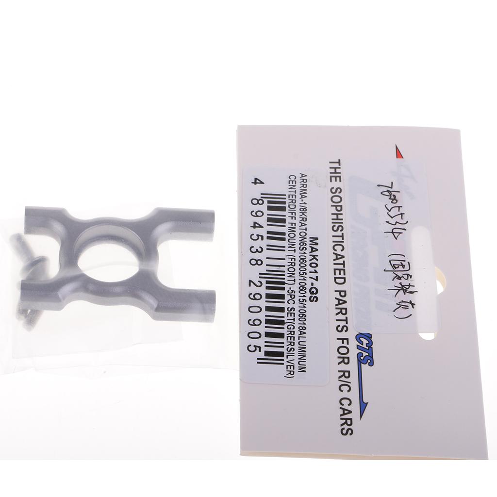 Alloy Center Diff Mount Front MAK017 for 1/8 ARRMA KRATON 6S RC Car Gray