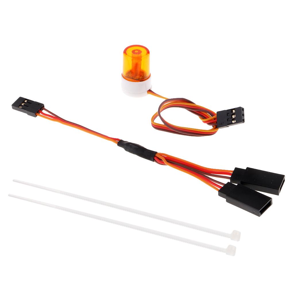 Multi-function RC Car LED Alarm Strobe Flashing Rotating LED Light Orange