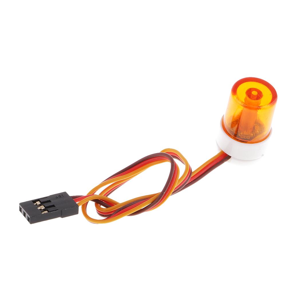 Multi-function RC Car LED Alarm Strobe Flashing Rotating LED Light Orange