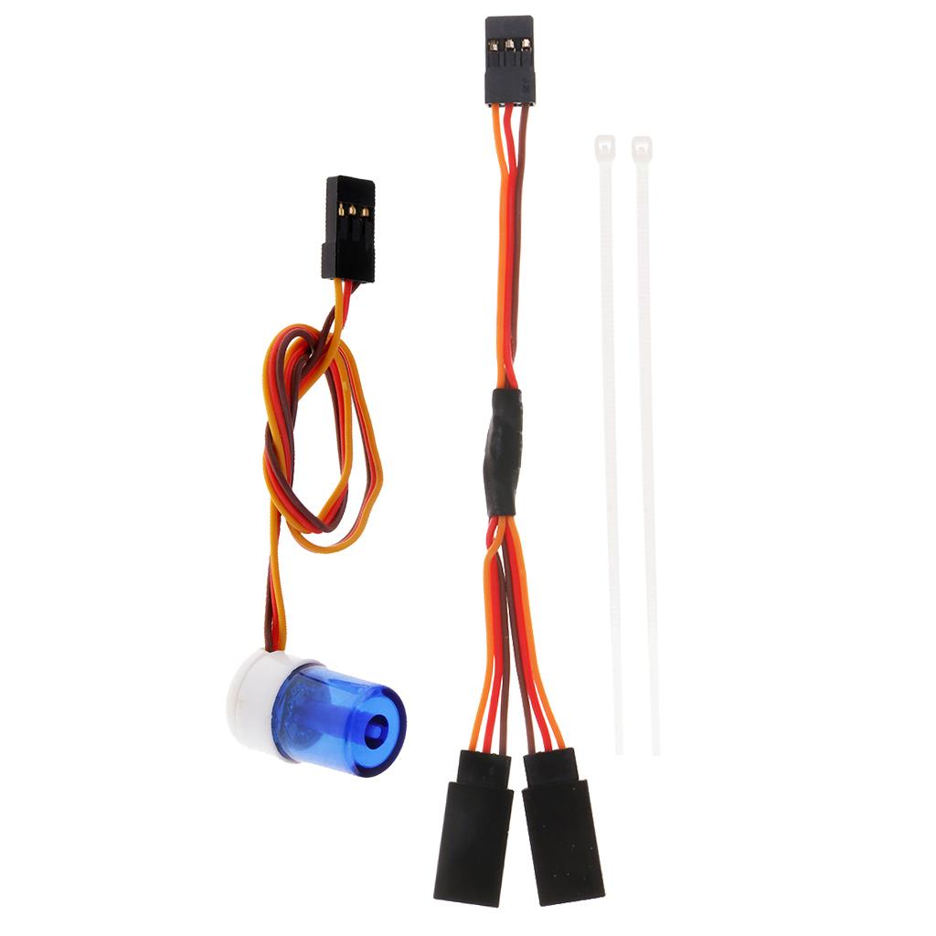 Multi-function RC Car LED Alarm Strobe Flashing Rotating LED Light Blue