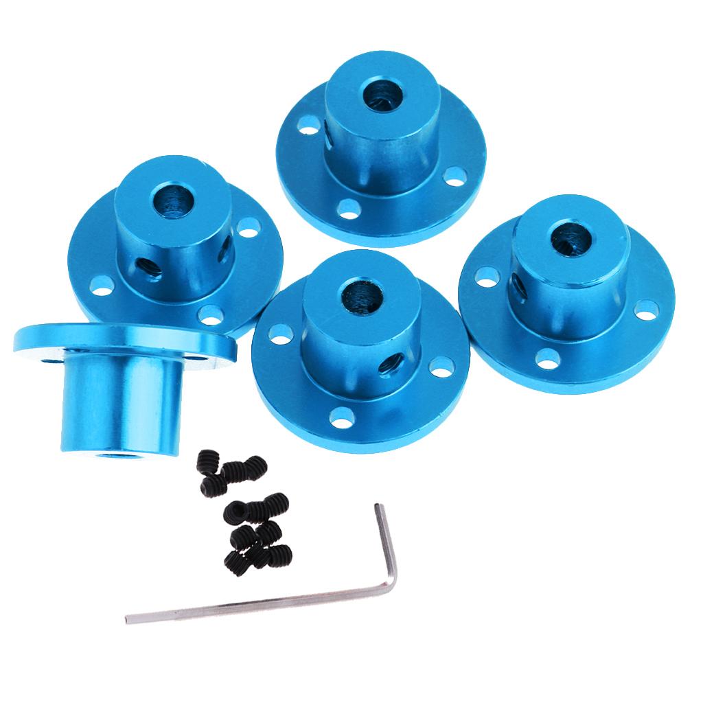 Rigid Flange Motor Guide Shaft Coupling for Rc Car Truck 8mm-Blue