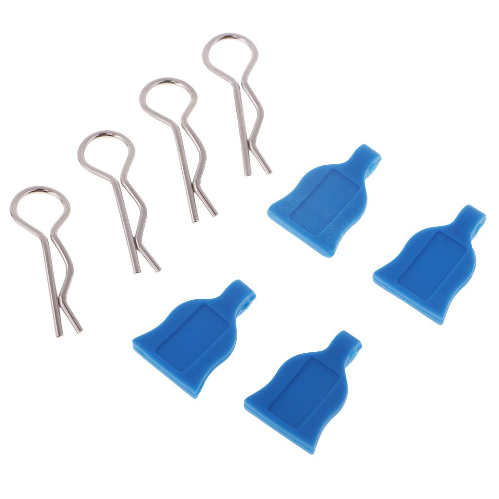 RC Car Metal Shell Buckle Spare Parts for 1/10 RC Drift/ On-road Cars Blue