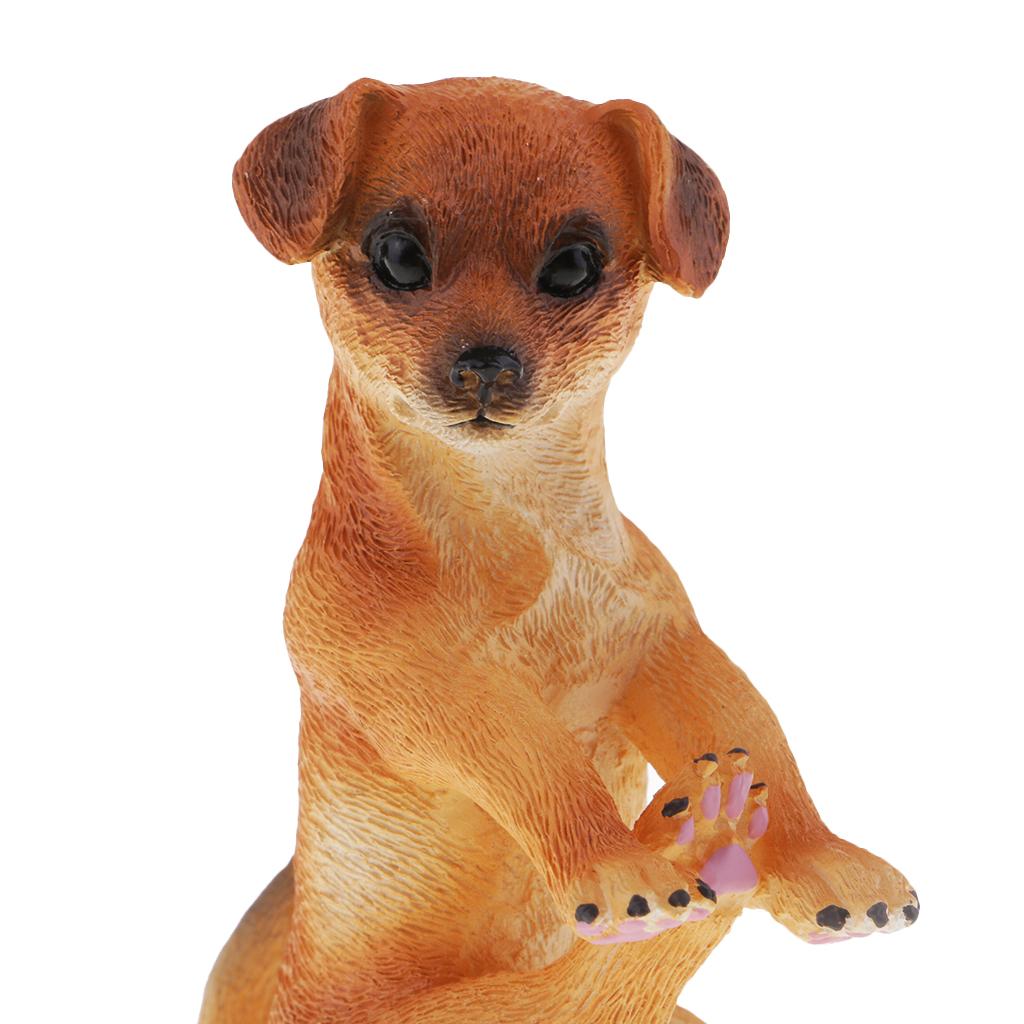 Resin Animal Ornaments Home Decorations Yoga Pose Sculptures Style1- Dog