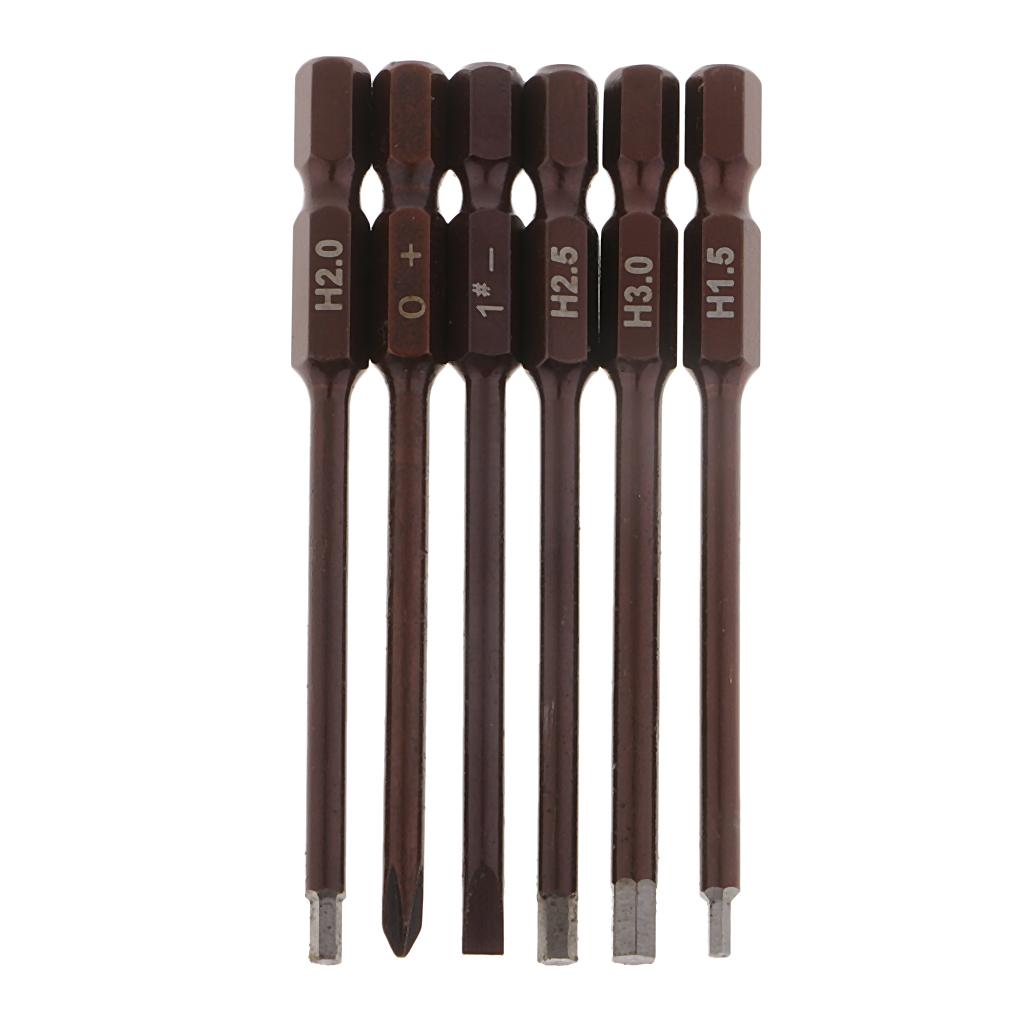 6 in 1 Multifunctional Hex Screwdriver Kit for RC Model Car Plane Boats Blue