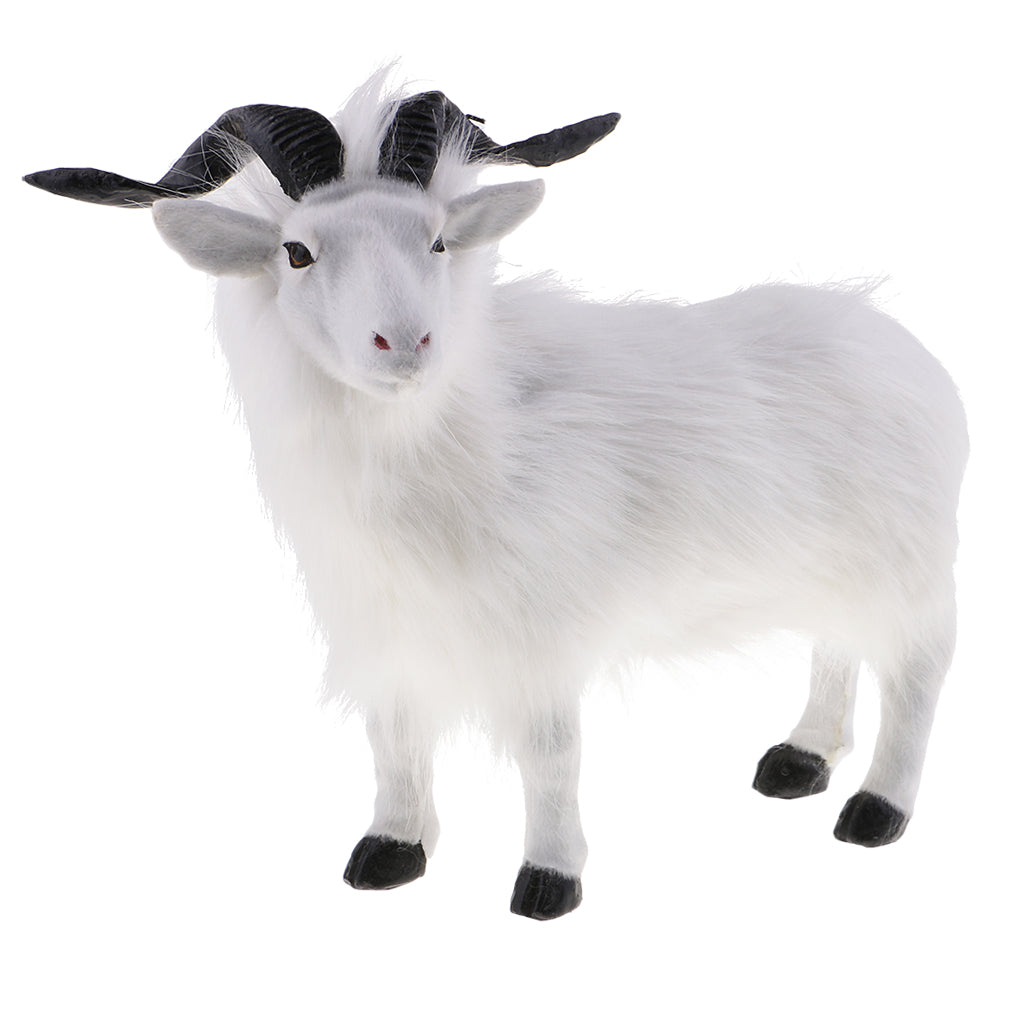 Simulation Goat Sculpture Statues for Home Garden Lawn Patio Decoration Arts