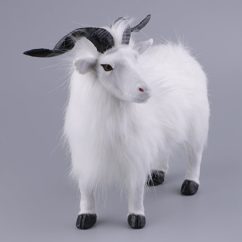 Simulation Goat Sculpture Statues for Home Garden Lawn Patio Decoration Arts
