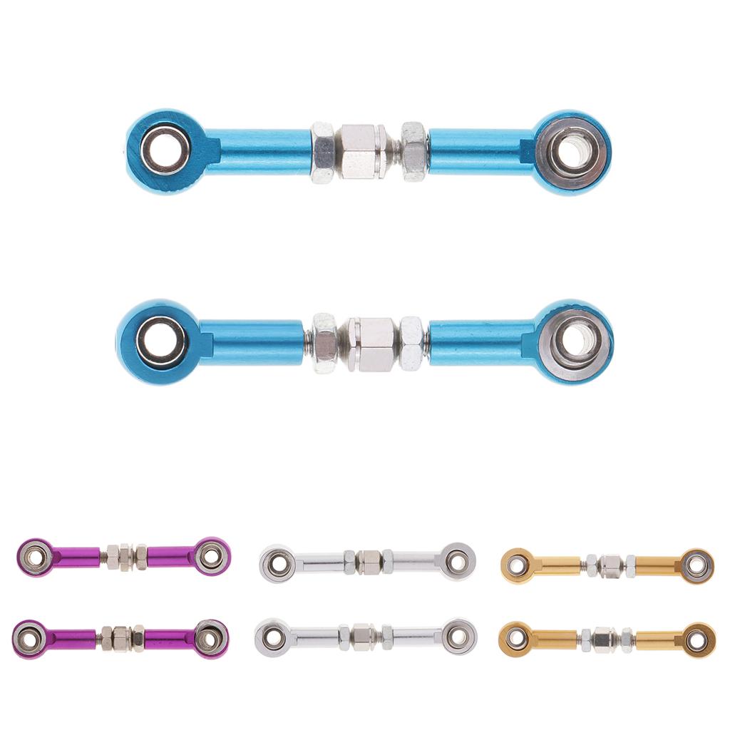 RC Metal Upgrade Parts Steering Linkage Pull Rod for HSP 94123/94103 Golden