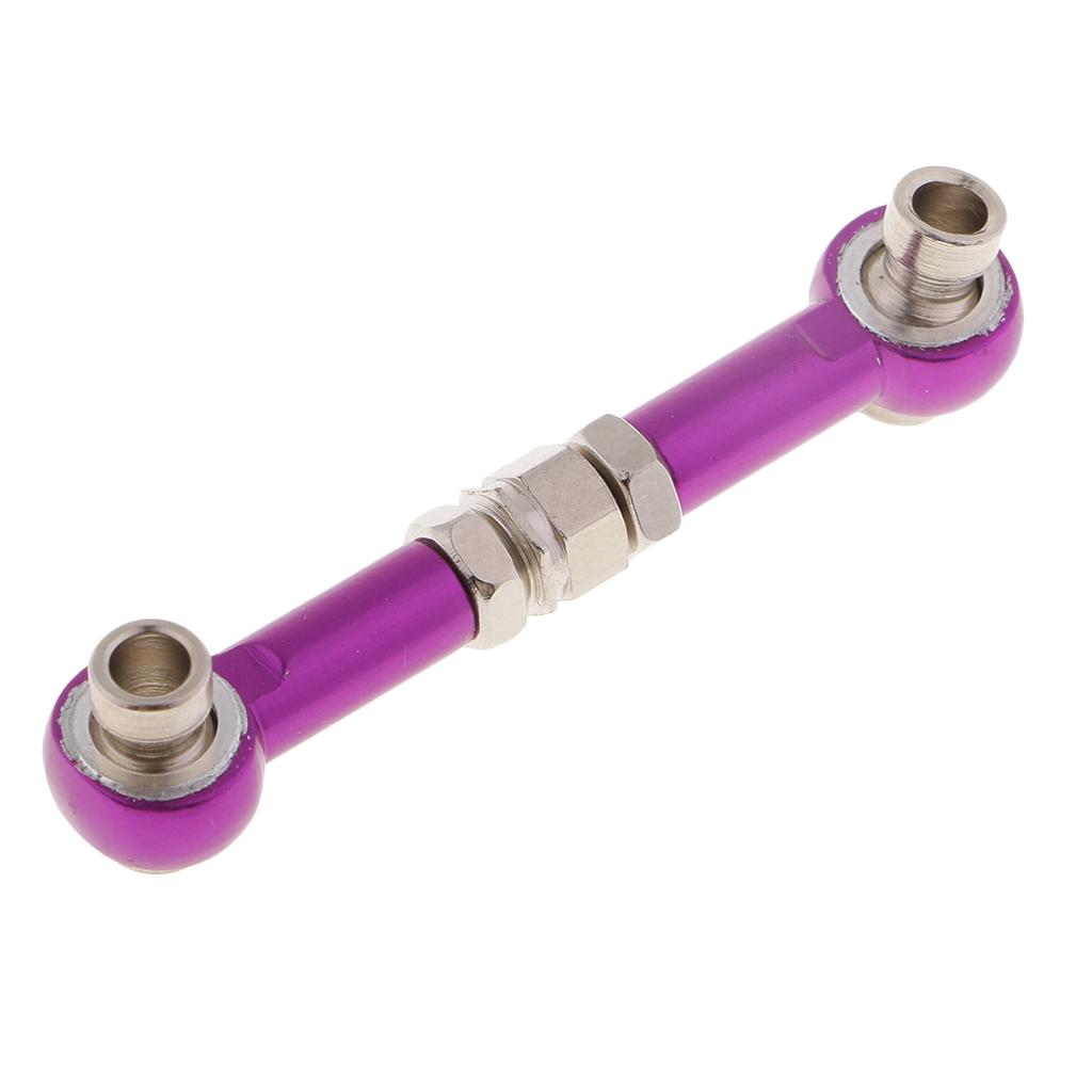 Aluminum Steering Linkage Pull Rod for HSP 94122 94123 1/10 RC Car Purple