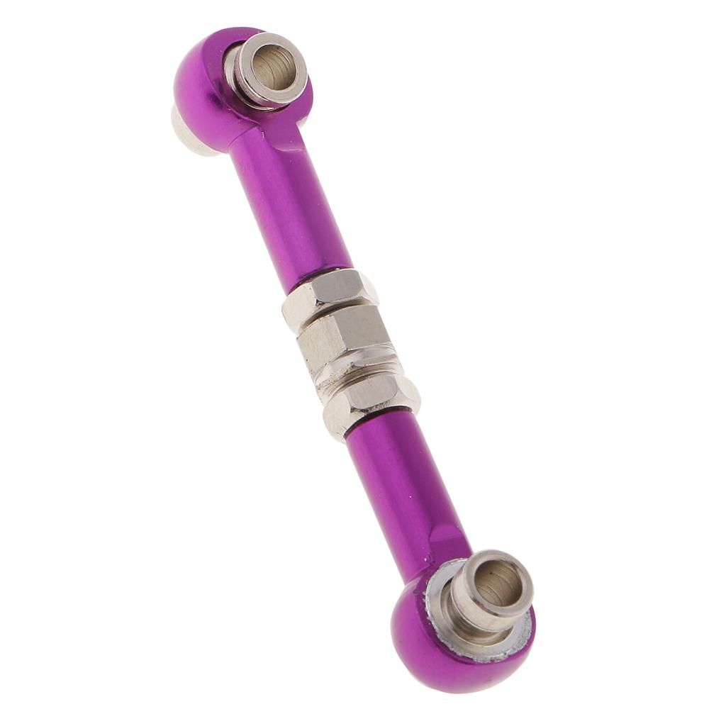 Aluminum Steering Linkage Pull Rod for HSP 94122 94123 1/10 RC Car Purple