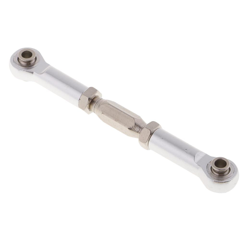 Adjustable Servo Linkage Pulling Steering Rods Arms for 1/10 HSP Car Silver