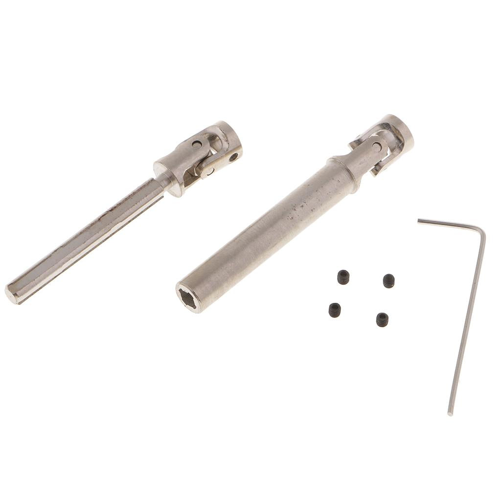 Metal Drive Shaft with Coupler 4 to 4mm for RC Car Boat Vehicle Models 60-80mm