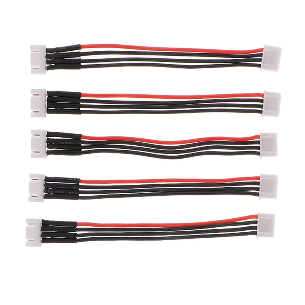 5PCS Silicone JST-XH Balance Cable 22AWG for Lipo Lithium Battery 3S (11.1V)