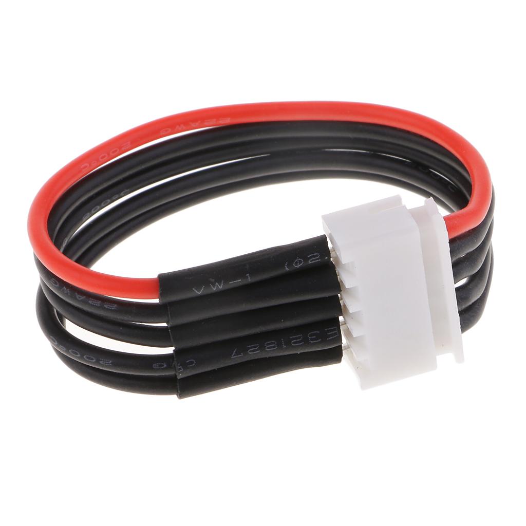 5PCS Silicone JST-XH Balance Cable 22AWG for Lipo Lithium Battery 4S (14.8V)