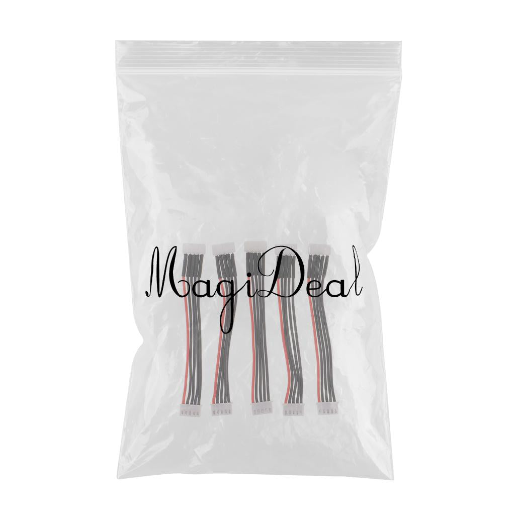 5PCS Silicone JST-XH Balance Cable 22AWG for Lipo Lithium Battery 4S (14.8V)