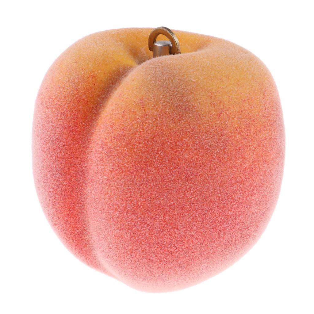Realistic Simulation Fake Fruits Plastic Music Box Home Cabinet Decor Peach