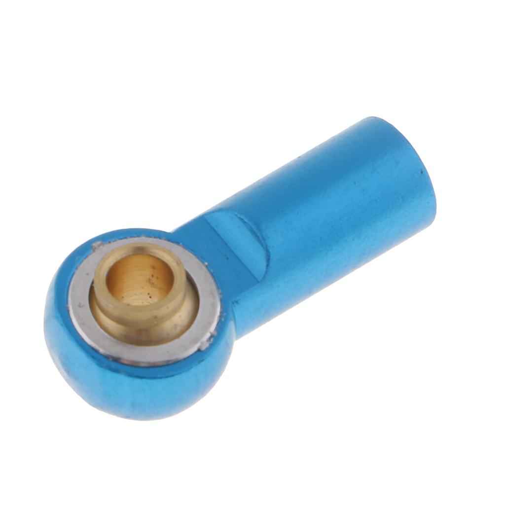 8 Pieces M3 Aluminum Link Rod End Ball Joint for 1/10 RC Car Parts Blue