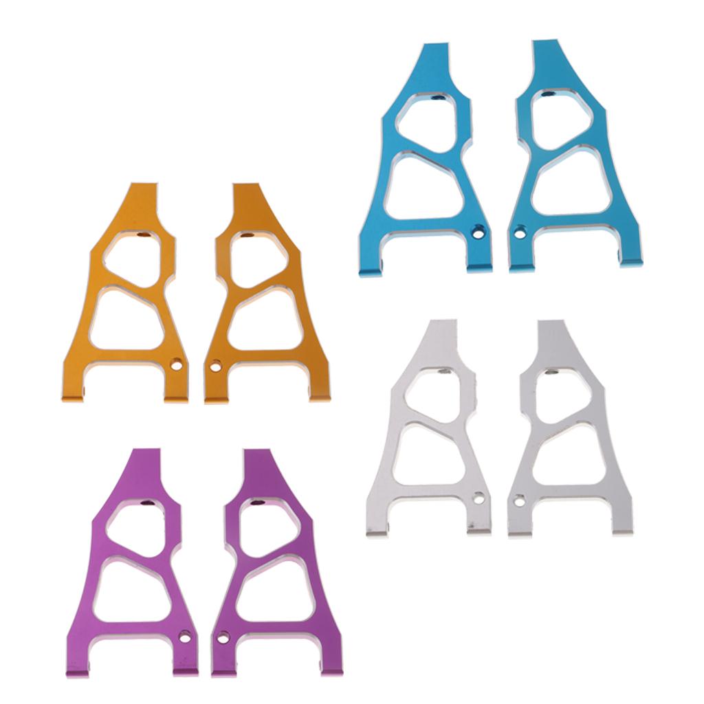 2x166019 Aluminum Alloy Front Lower Suspension Arm For 1/10 HSP 94177 Golden