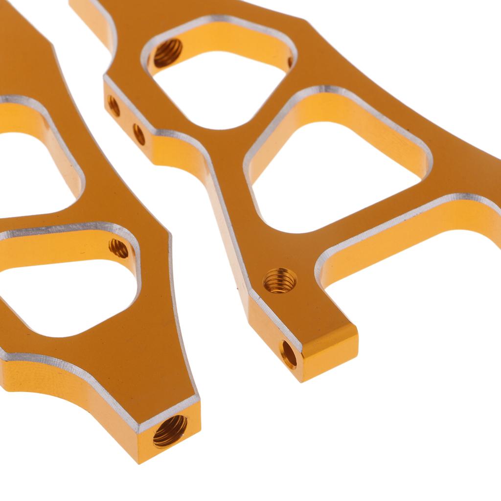 2x166019 Aluminum Alloy Front Lower Suspension Arm For 1/10 HSP 94177 Golden