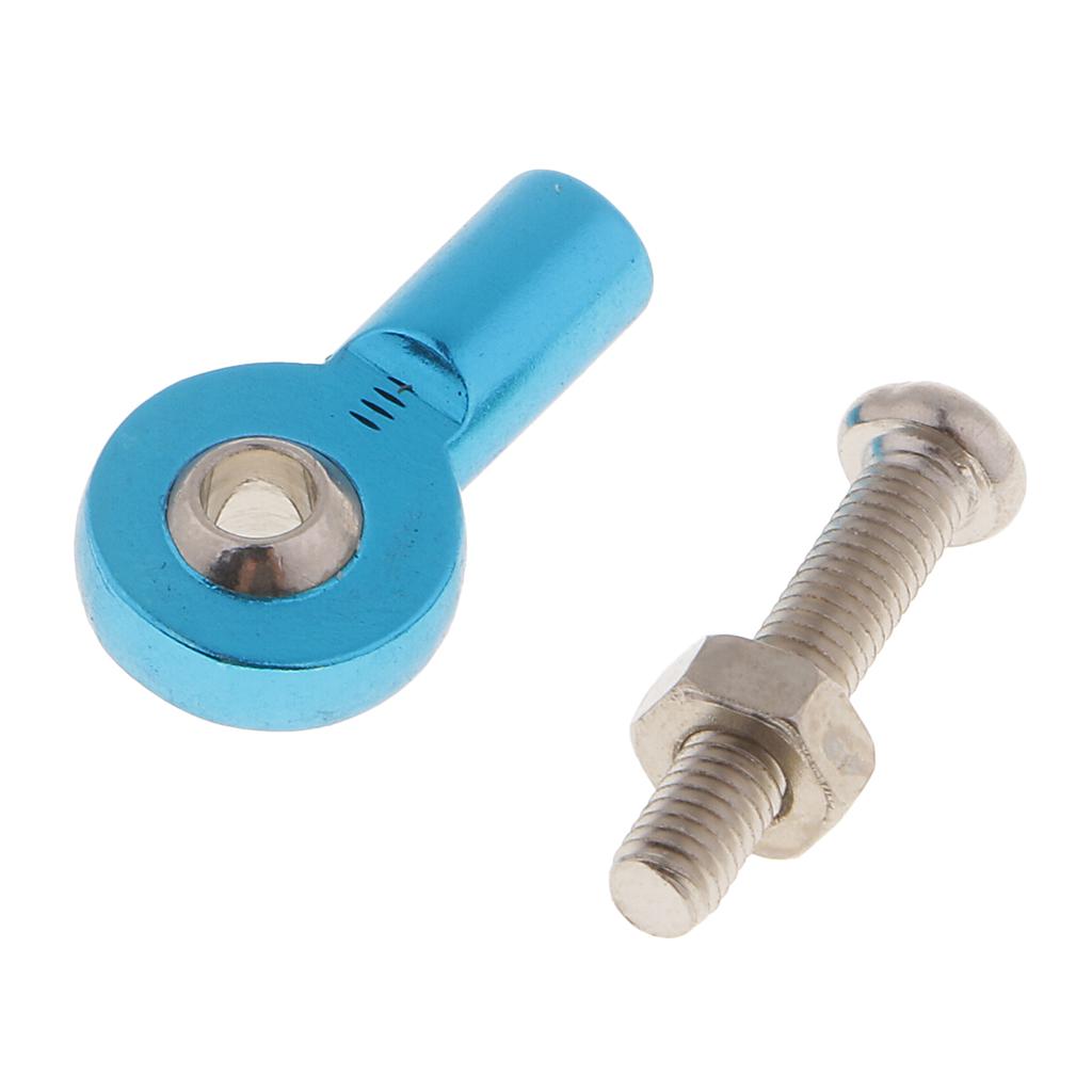 8pcs M3 Link Rod End Ball Joint for 1/10 RC Car Truck Buggy Crawler Blue
