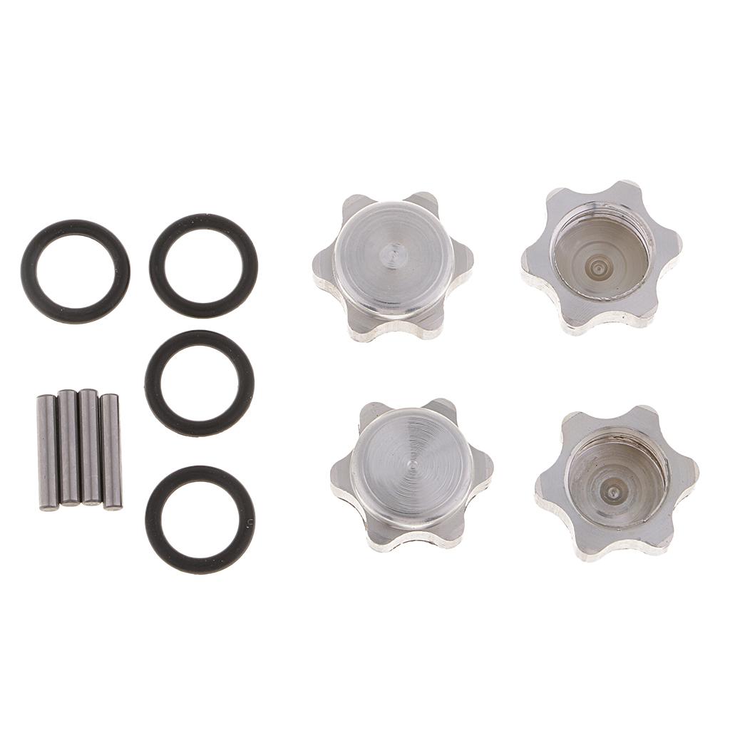Metal 17mm Hex Hub 30mm Extension Adapter Longer Combiner for RC Car Silver