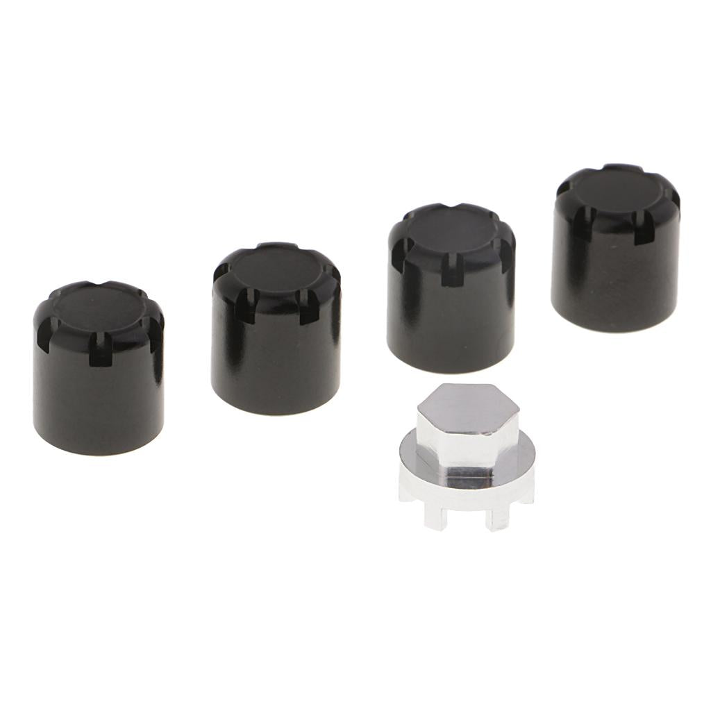 4pcs Metal M4 10x10mm 1/10 RC Vehicle Fastener Nuts Wheel Rim Accessories A