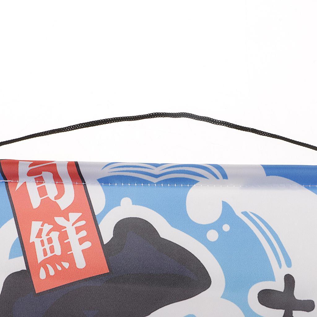 Japanese Noren Curtain 24x62cm Sushi Bar, Doorway Room Style-8