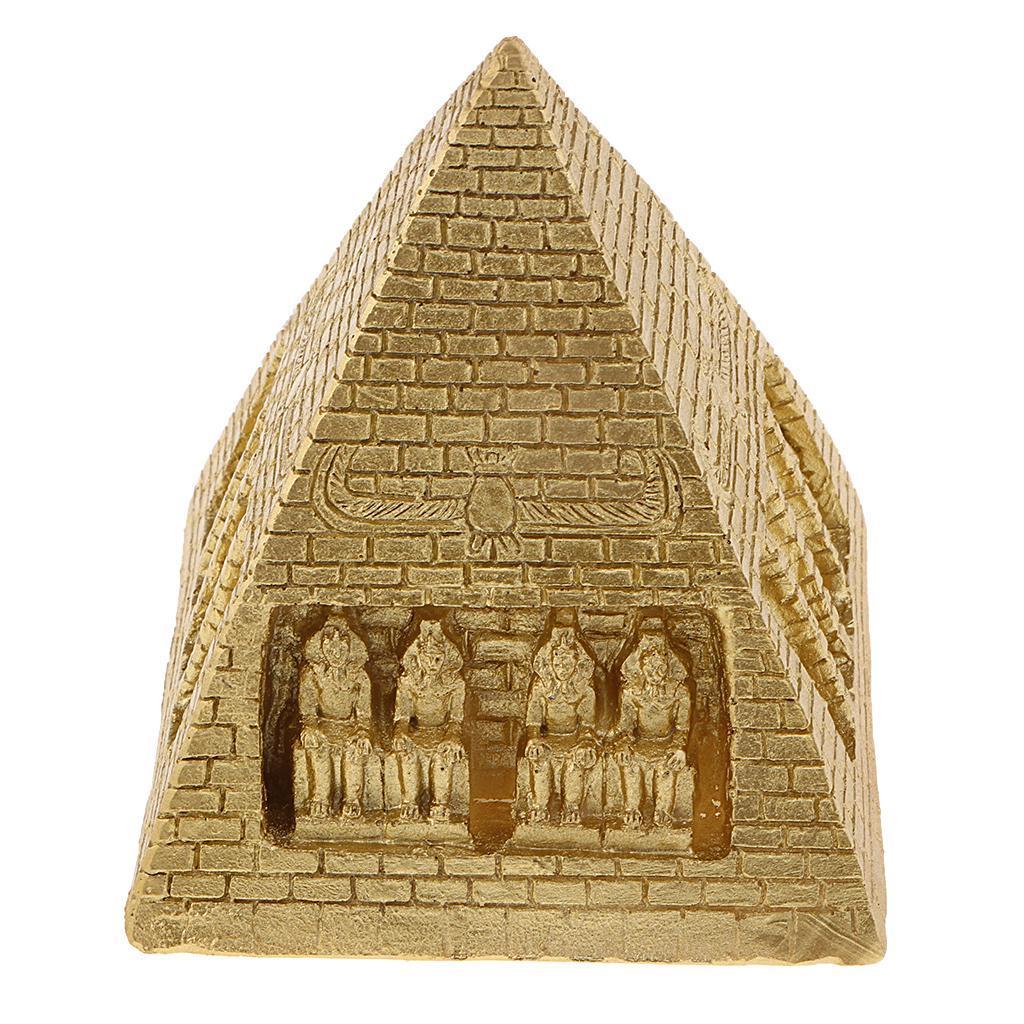Egypt Pyramid Model Resin Pyramids Figurine for Kids Sand Table Decor Toy