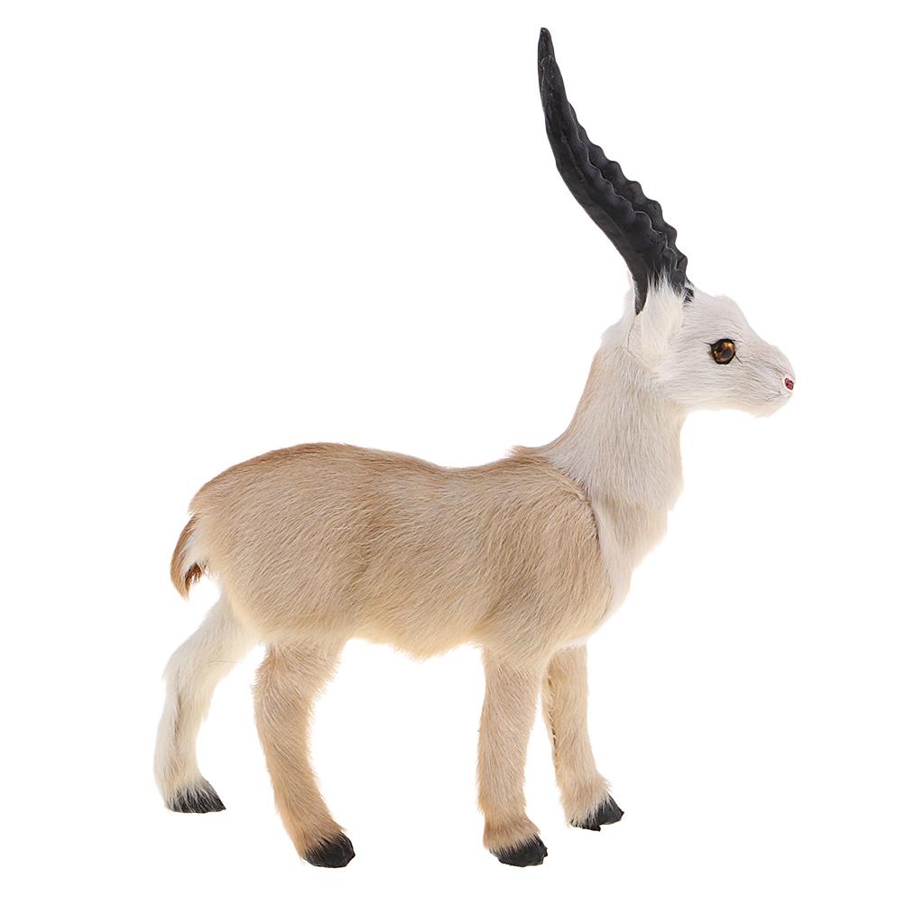 Simulation Hair Antelope Model Handicraft Plastic Toy Home Decoration Toy