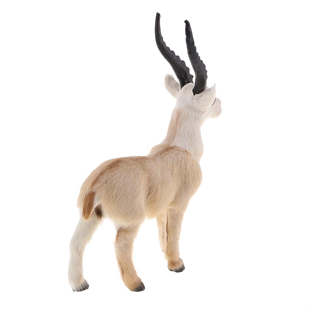Simulation Hair Antelope Model Handicraft Plastic Toy Home Decoration Toy