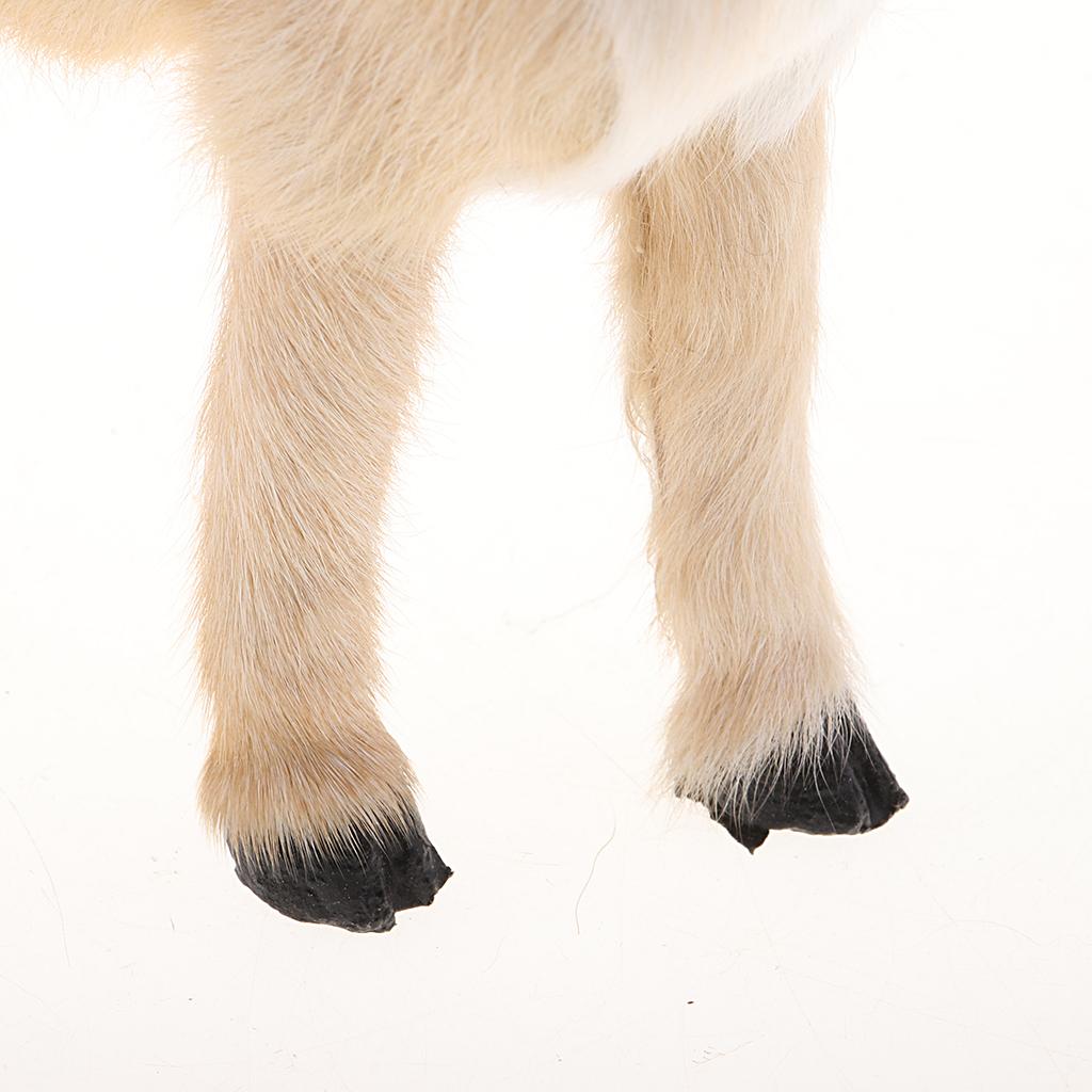 Simulation Hair Antelope Model Handicraft Plastic Toy Home Decoration Toy