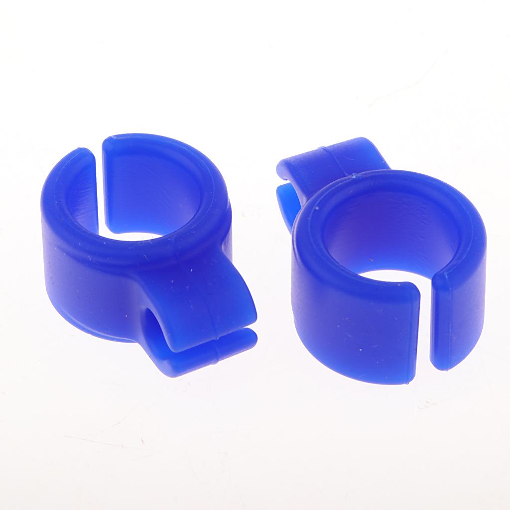 10pcs Silica Gel Resin Cigarette Finger Rings Smoker Hand Holder Blue
