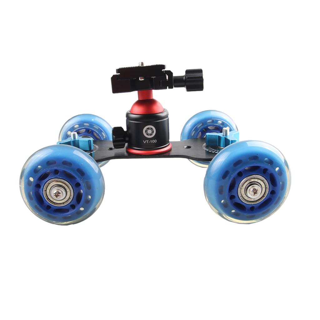 Tripod Ball Head Mount with Quick Plate 1/4 Screw for Camera Phone Light"