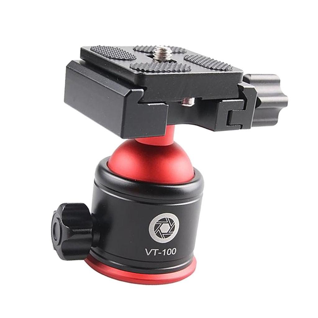 Tripod Ball Head Mount with Quick Plate 1/4 Screw for Camera Phone Light"