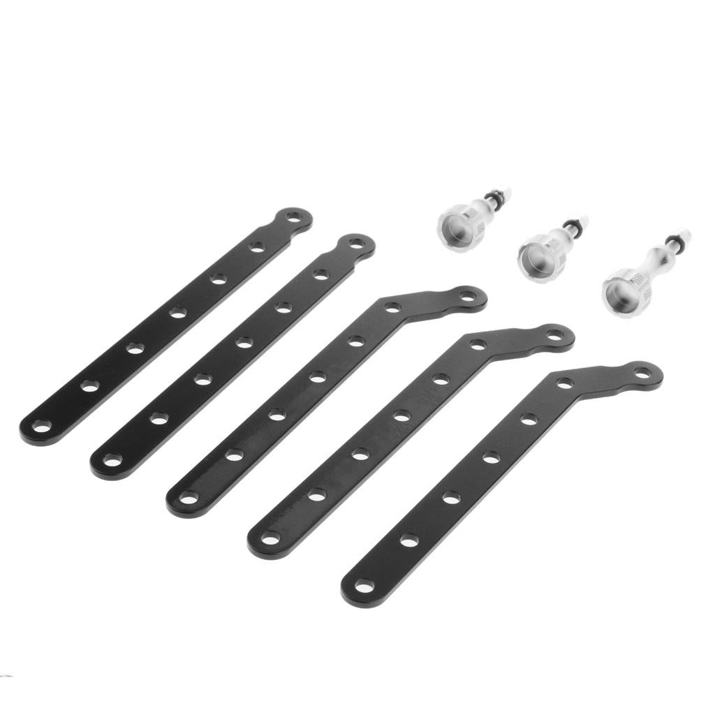 CNC Aluminum Extension Arms with Thumb Screw for 6 5 4 3 2 Silver