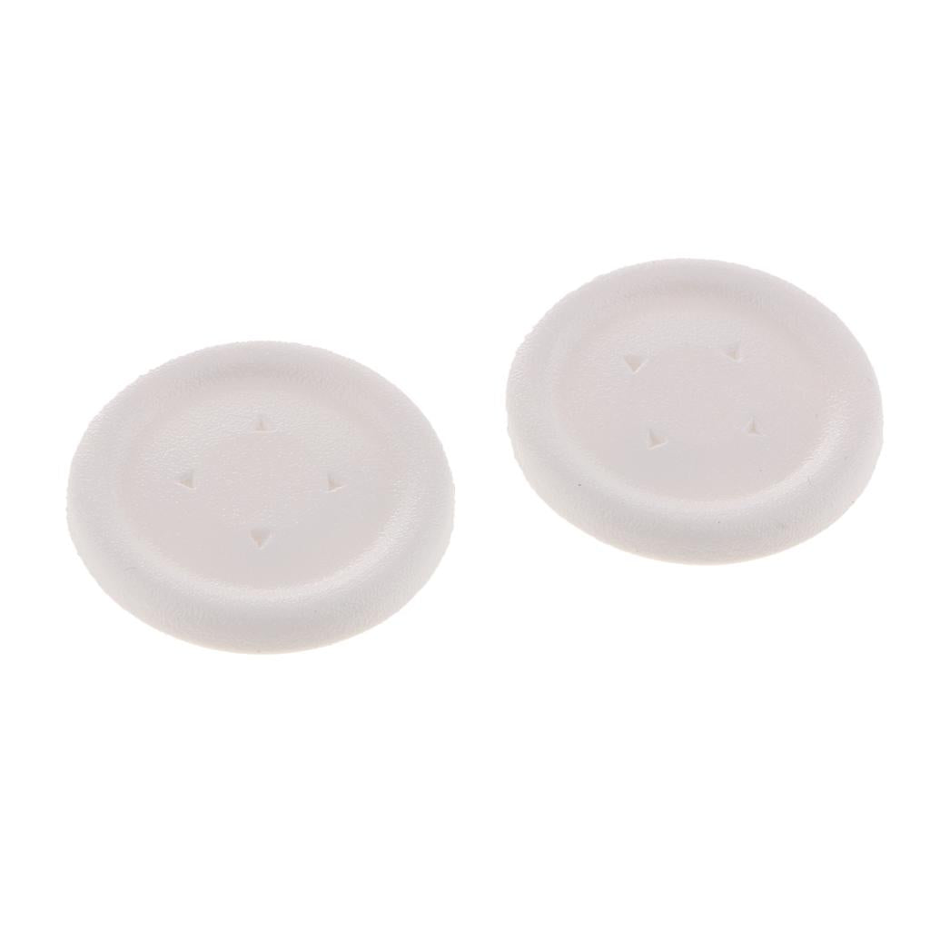 1 Pair Directional D-pad Key Cross Button Caps for One Controller White