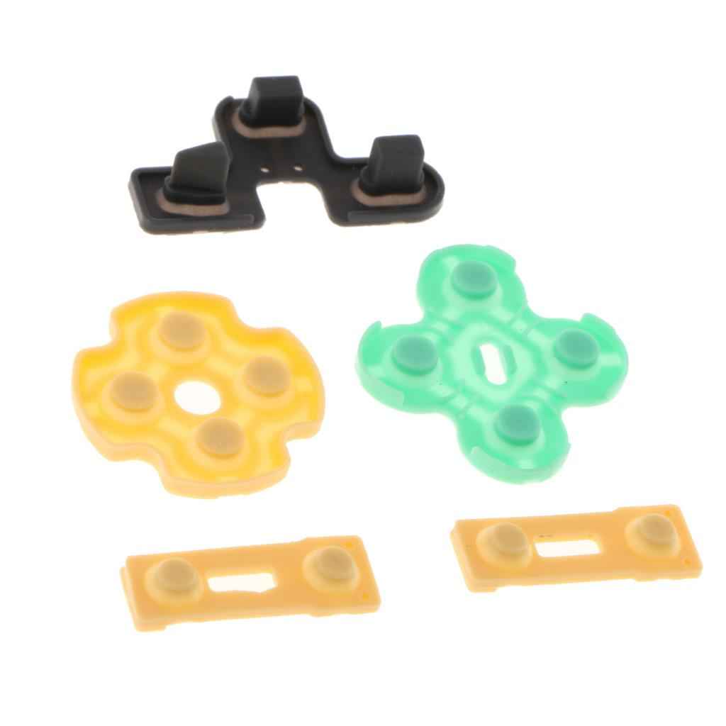 5Pieces Conductive Button Rubber Pad for Sony PS2 DualShock2 Controller Key Accessory