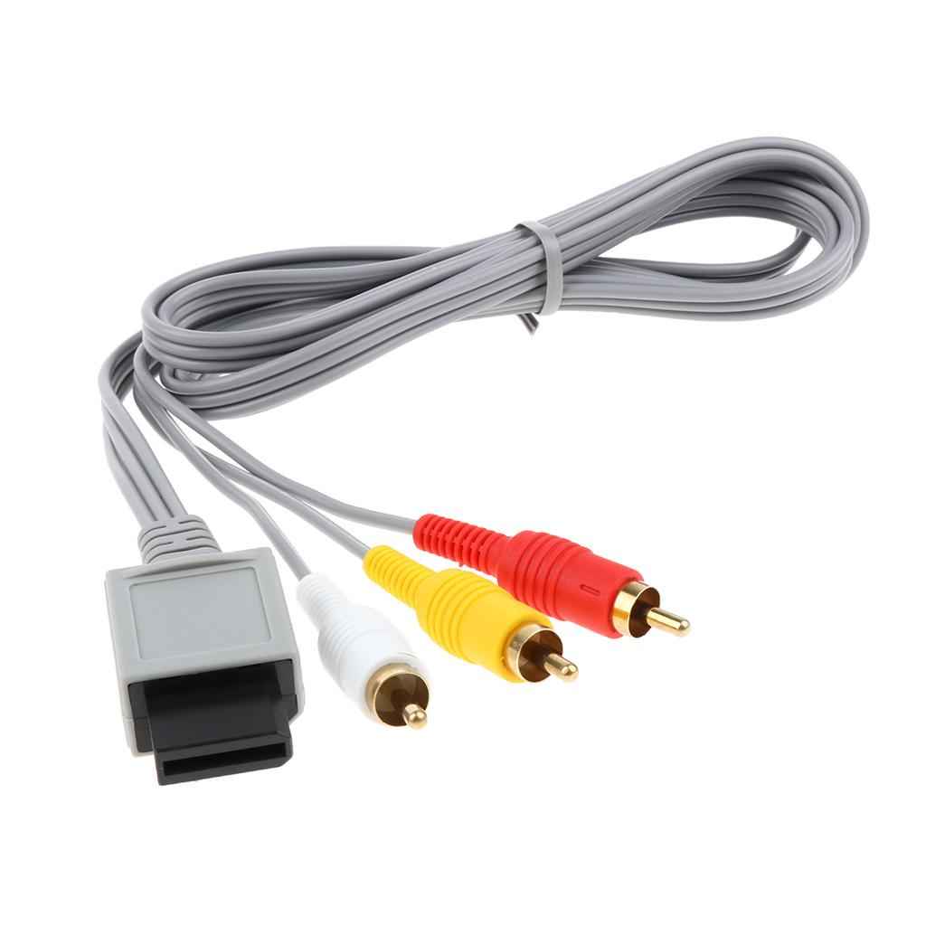 HD TV Component RCA Audio Video AV Cable Cord Plug For Nintendo Wii U Wii, 5ft