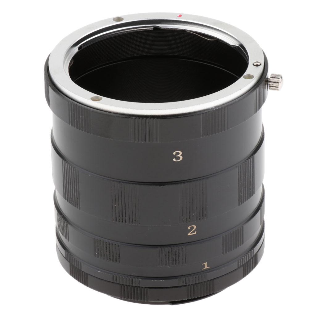 Macro Manual Focus Extension Tube Set Aluminum For EF EF-S Lenses