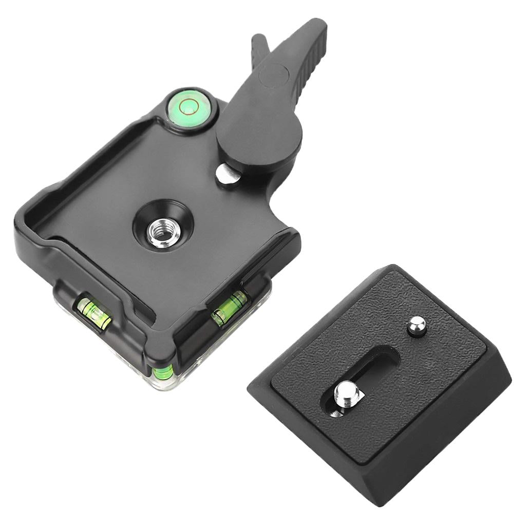 Compact Quick Release Adapter Assembly Platform Clamp + QR Plate Mount Base