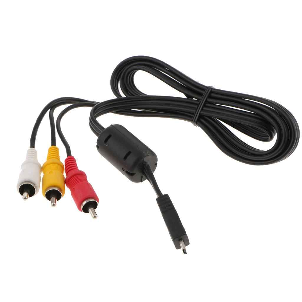 For Nikon Camera AV Cable Audio Video Cord EG-CP16 TV RCA Adapter Wire Lead 1.2m/4ft Extra Length