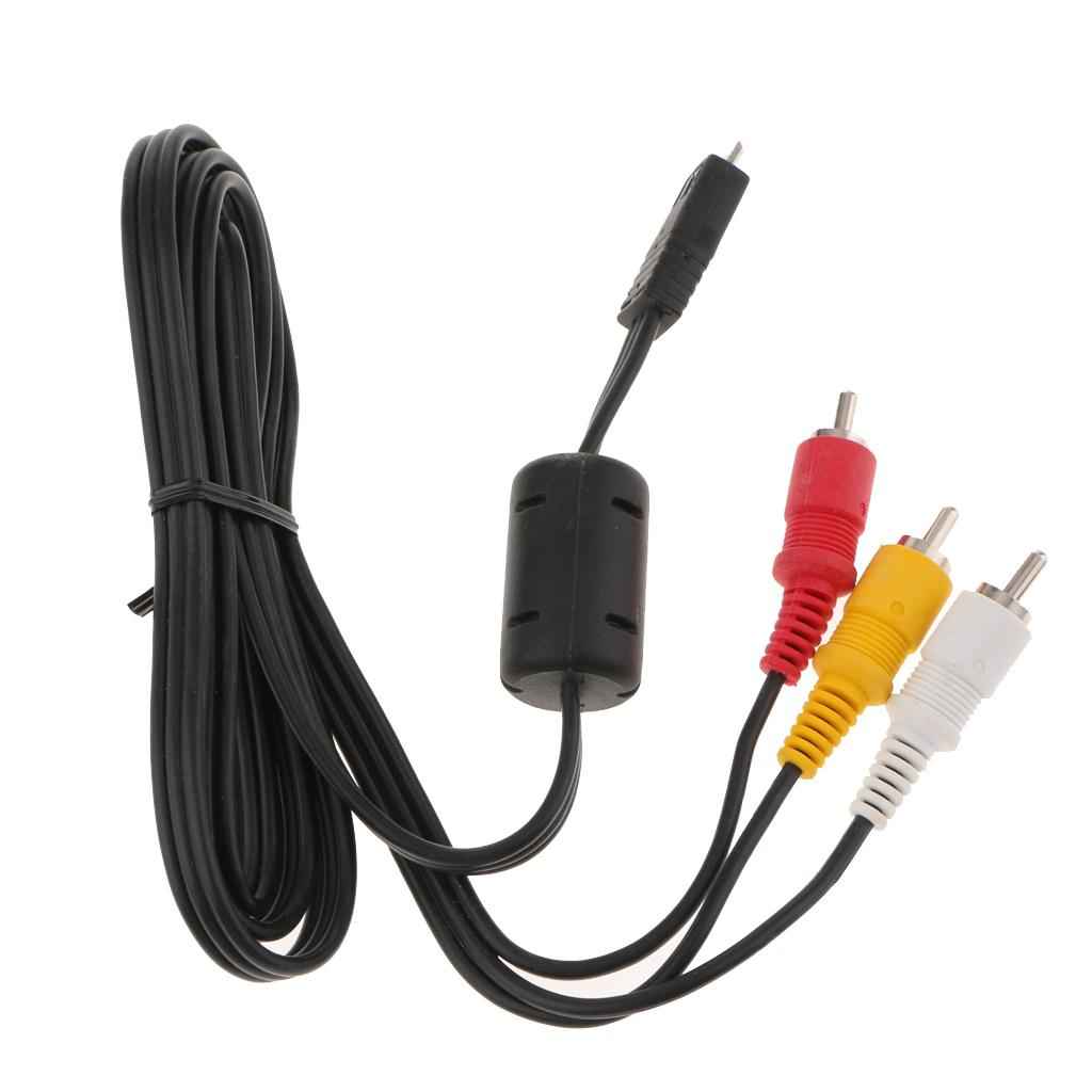 For Nikon Camera AV Cable Audio Video Cord EG-CP16 TV RCA Adapter Wire Lead 1.2m/4ft Extra Length