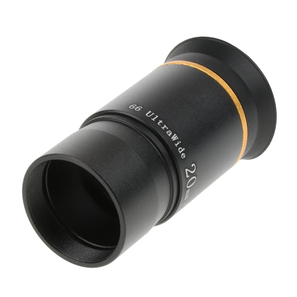 1.25 Astronomy Telescope Eyepiece Lens Wide Angle 66 Degree Deep Sky 20mm"