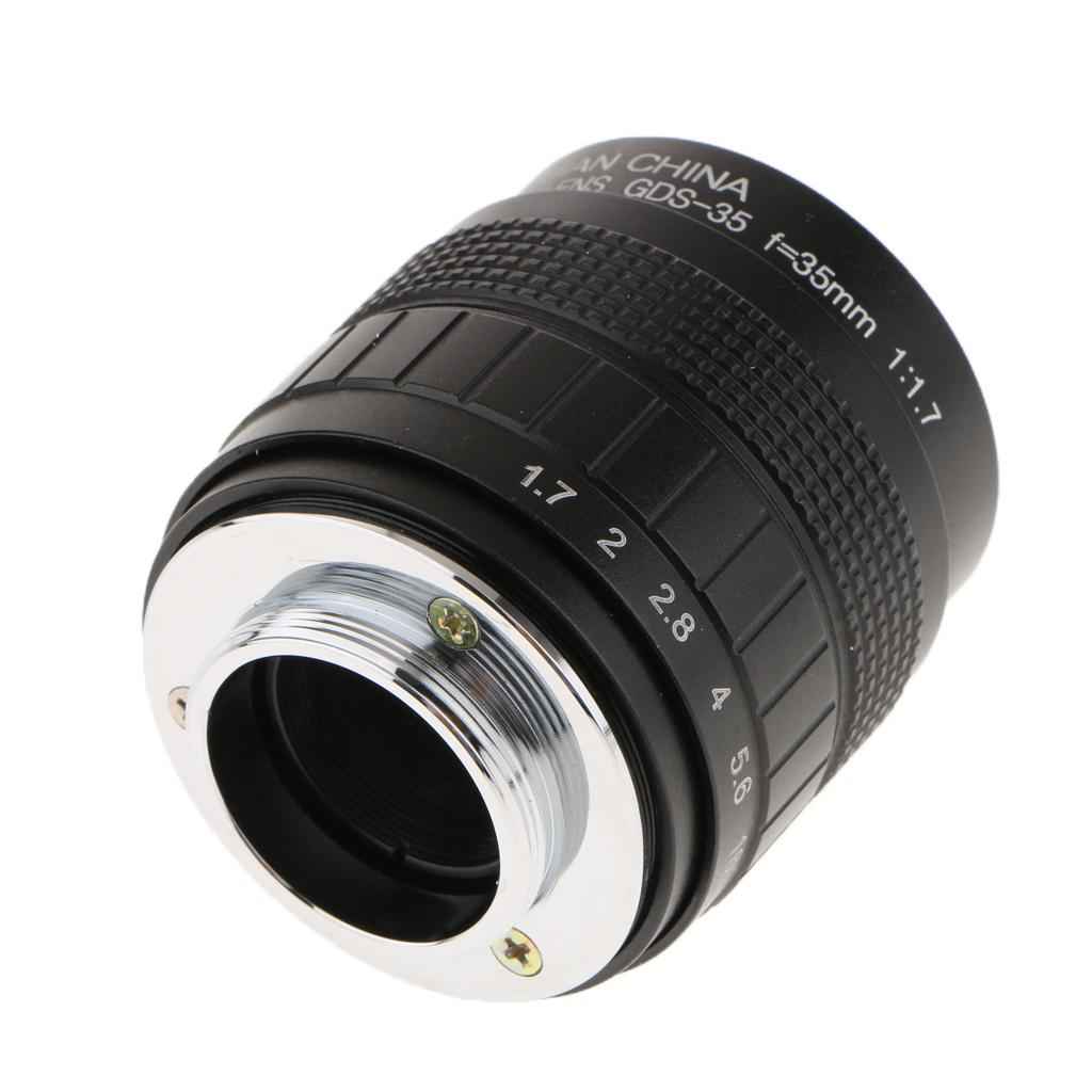 35mm F1.7 Camera Fixed Lens for Canon Nikon Sony Olympus Panasonic Pentax Fujifilm FX Mirrorless Camera Multi-coated Film