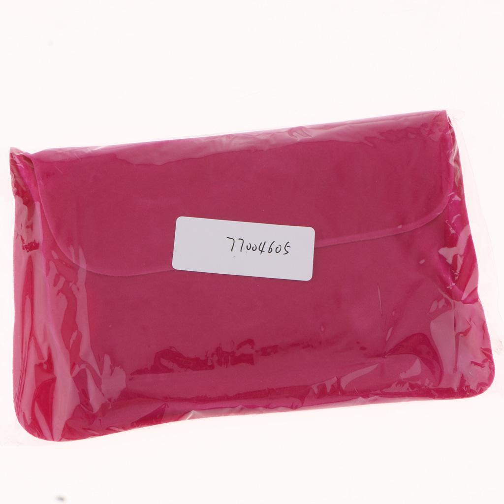 Inflatable U Shaped Neck Pillow Travel Car Air Head Rest Cushion-Rose Red