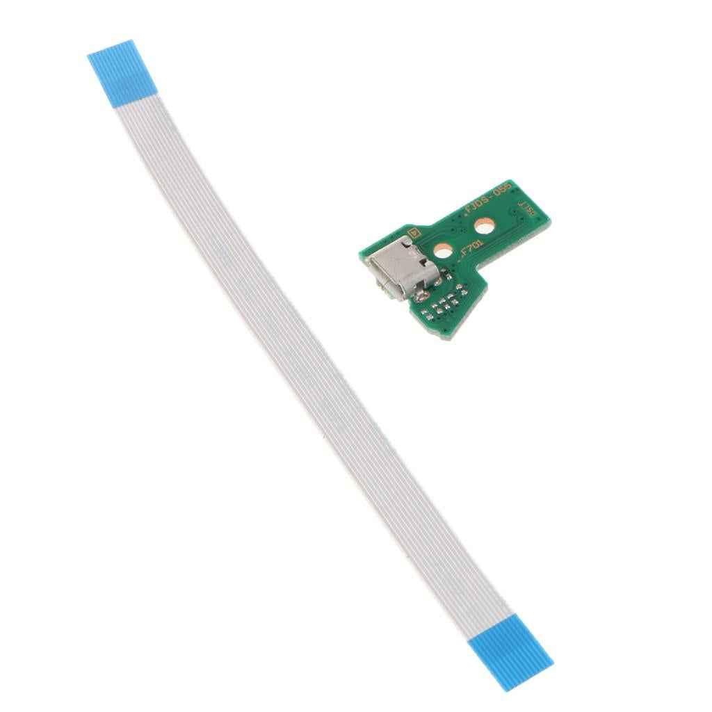 USB Charging Port Socket Board with Flex Ribbon Cable for PS4 Controller JDS-055