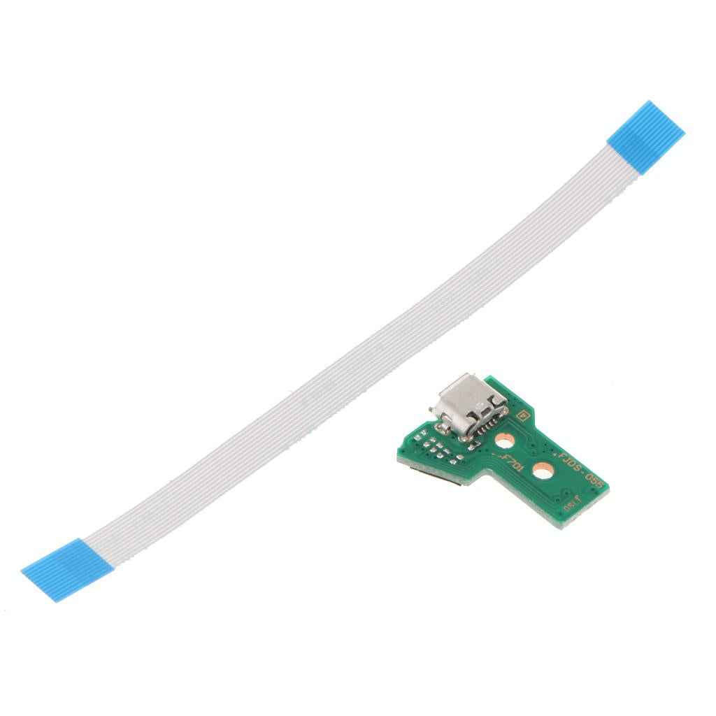 USB Charging Port Socket Board with Flex Ribbon Cable for PS4 Controller JDS-055