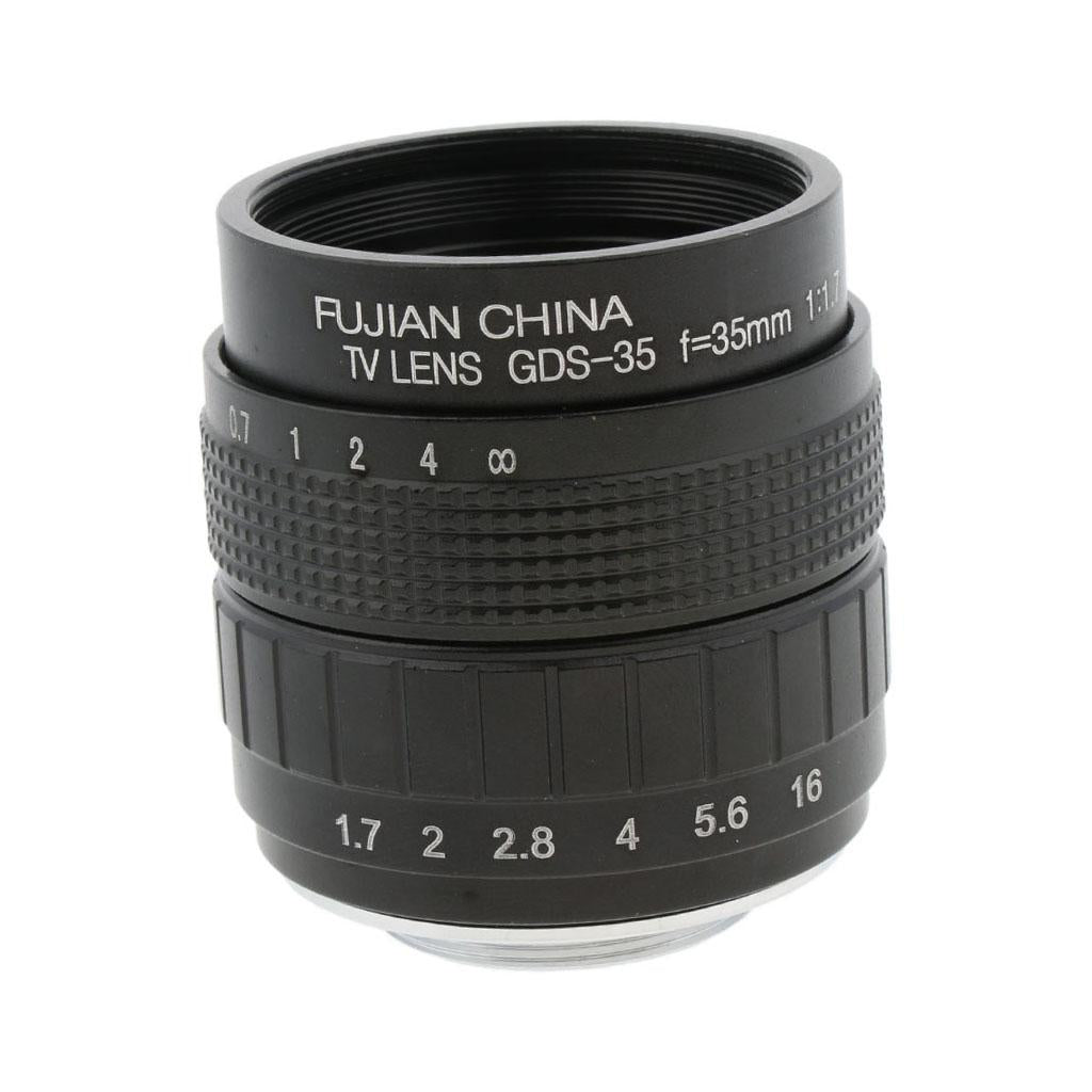 35mm F/1.7 Large Aperture Manual Prime Fixed Lens for Olympus Panas0nic DSLR